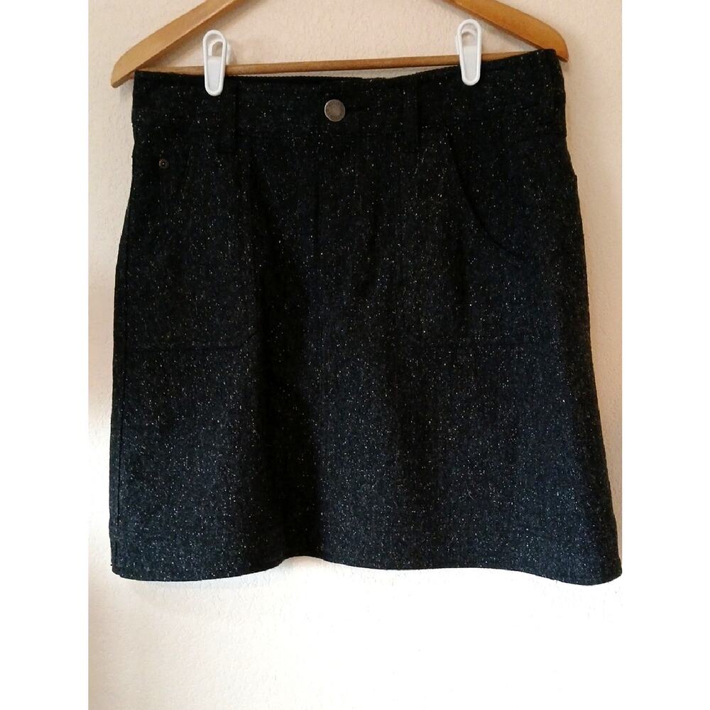 Woolrich wool blend onx gray tweed skirt